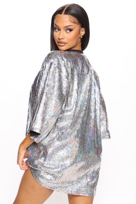 Silver tunic dress 2025