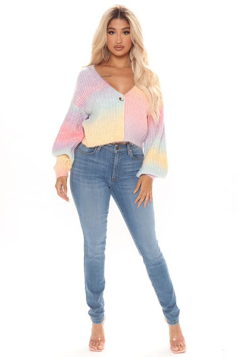 Rainbow sweater sale fashion nova