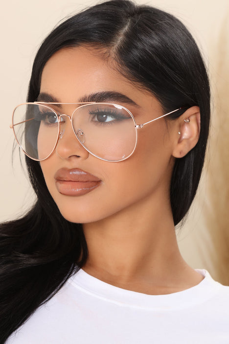 Clear fashion sunglasses top