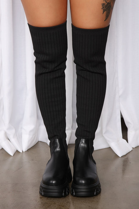 Fame knee hotsell high boots
