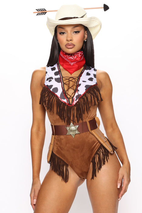 Cowgirl and indian fancy cheap dress costume