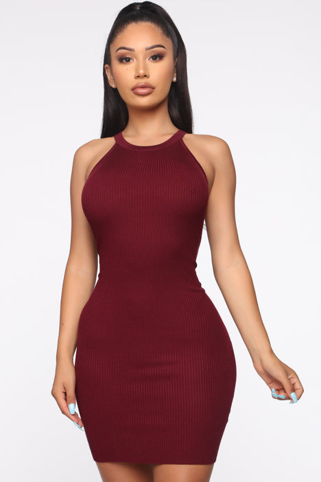 Maroon dress fashion new arrivals nova