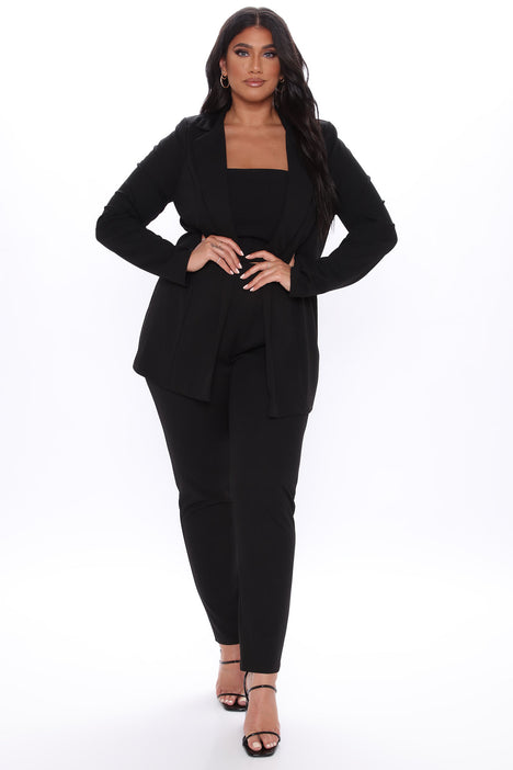 Morning Meeting Blazer Set Black Fashion Nova Matching Sets