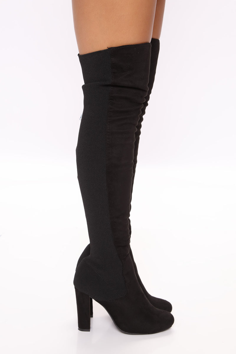 Lots Of Love Heeled Boots - Black | Fashion Nova, Shoes | Fashion Nova