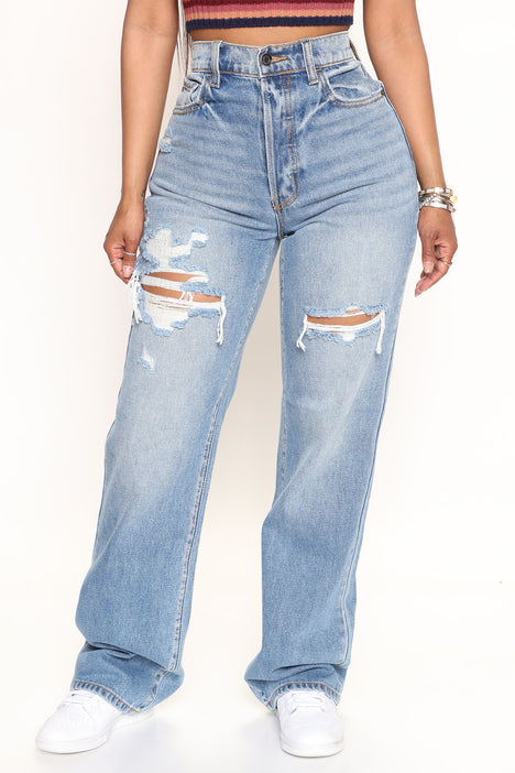 Girl Crush 90's Dad Jeans - Medium Wash, Fashion Nova, Jeans