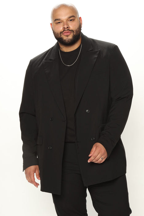 Plus size double outlet breasted suit