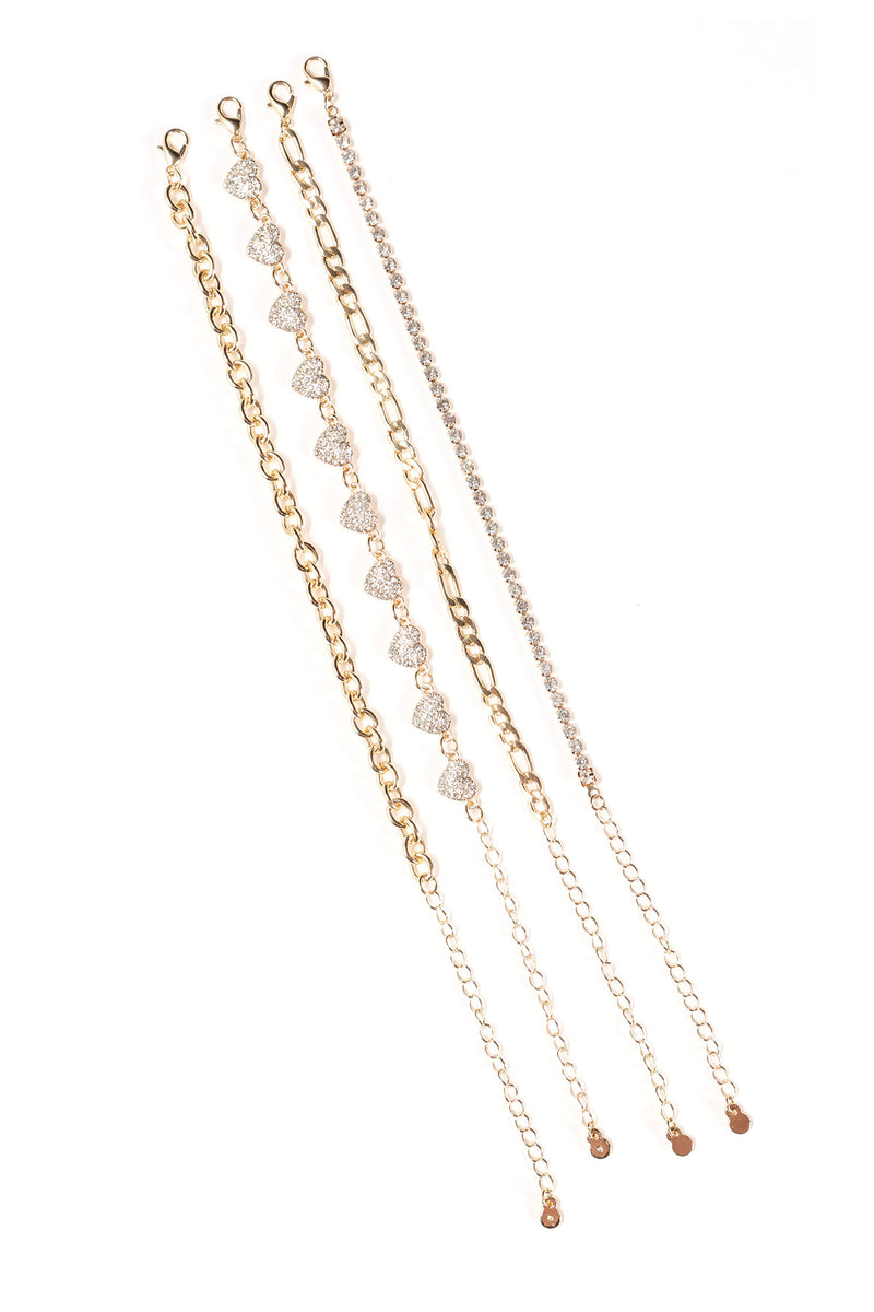 Believe In You 4 Piece Bracelet Set - Gold | Fashion Nova, Jewelry ...