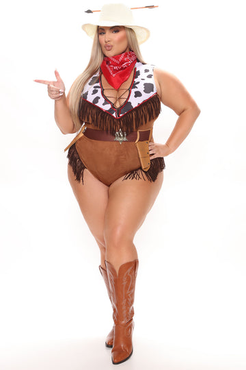 Plus size sales cowgirl costume