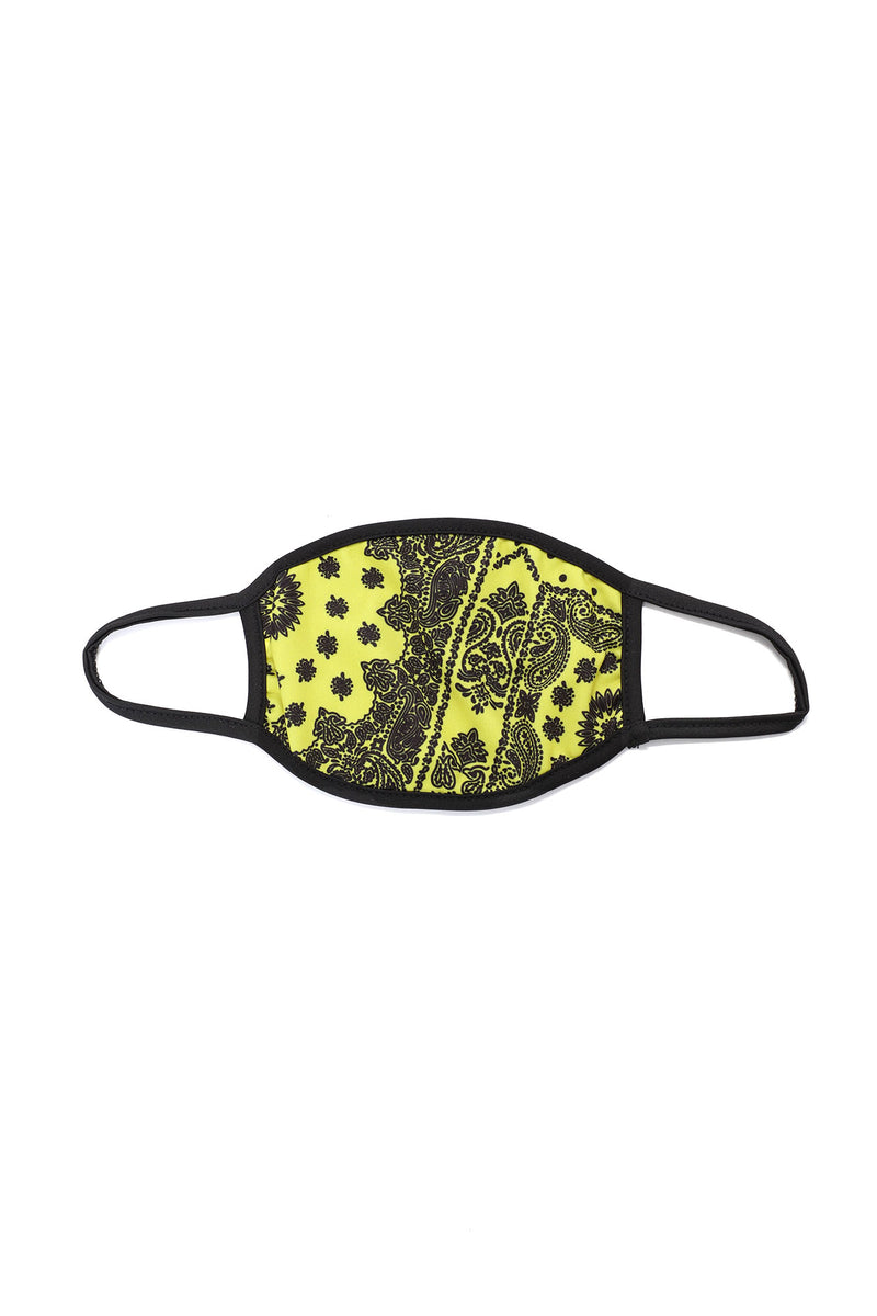 Weekend Mask Weekend Vibe Paisley Face Mask - Yellow | Fashion Nova, Facemasks ...
