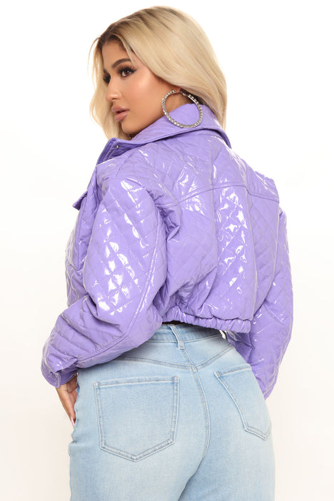 Lavender cropped best sale jacket