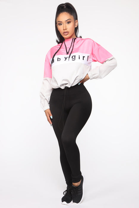 Baby girl windbreaker top