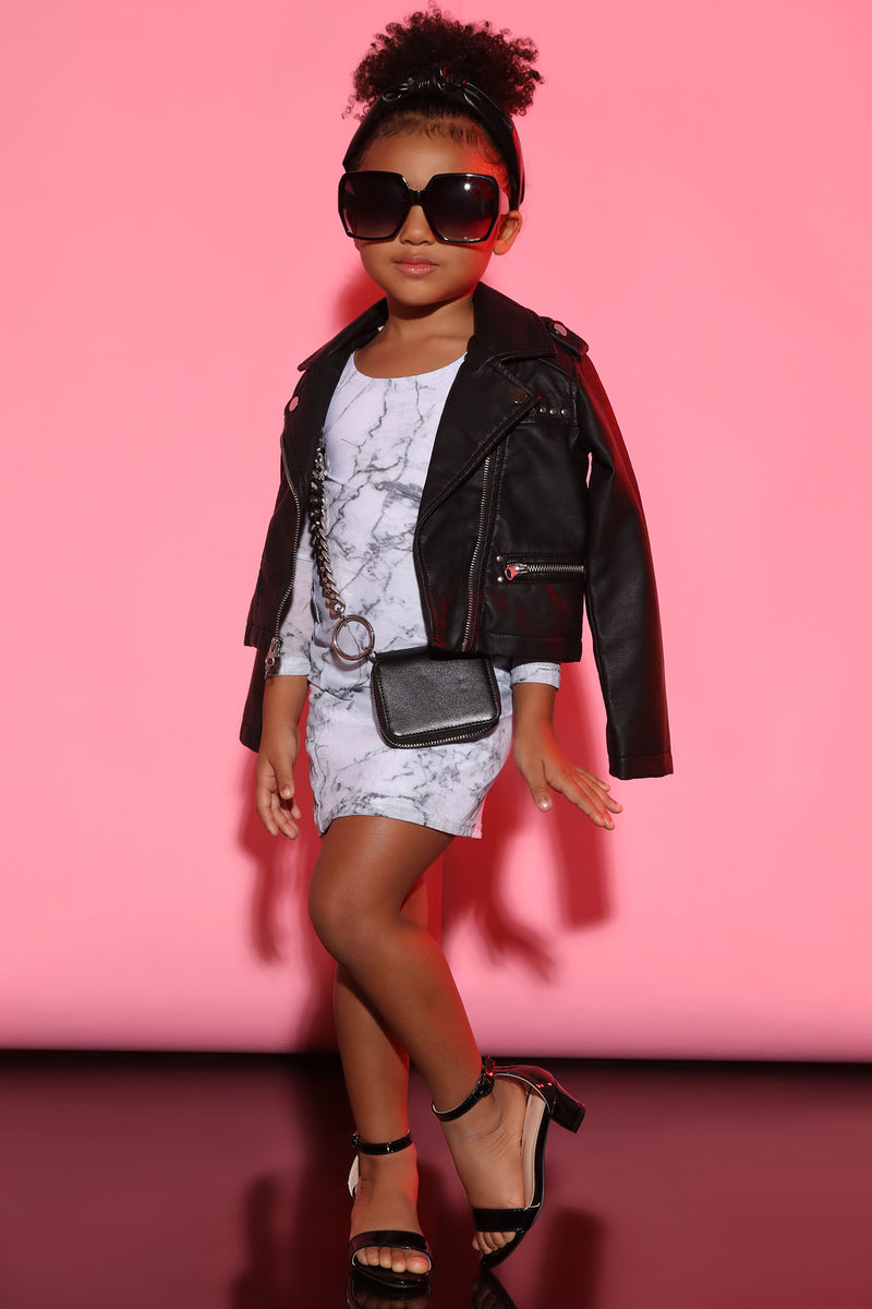 Mini Rare Marble Mesh Mini Dress - White/Black | Fashion Nova, Kids ...
