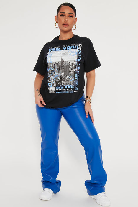 New York Never Sleeps T Shirt Black Fashion Nova Screens Tops