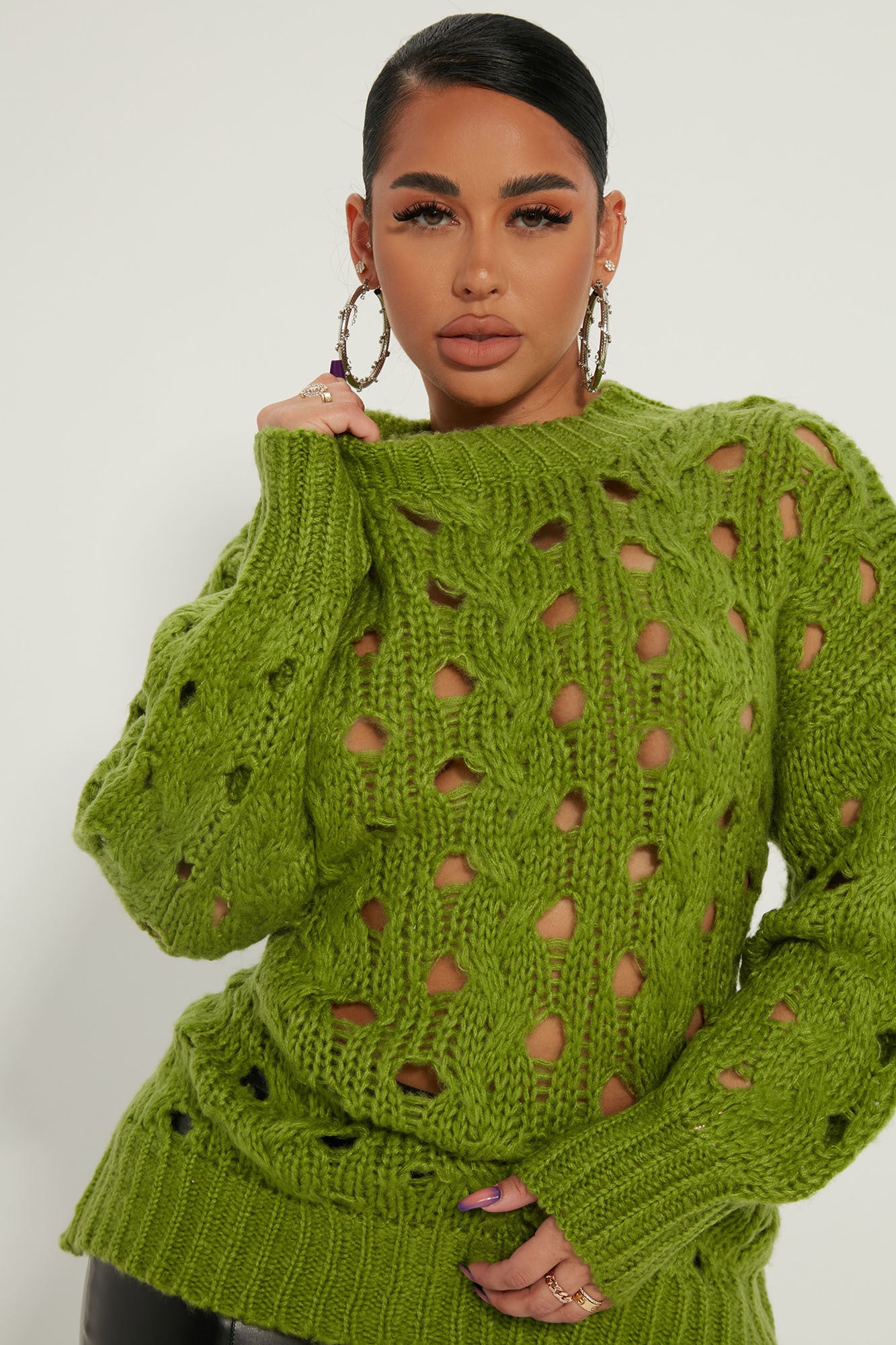 Chartreuse cheap green sweater