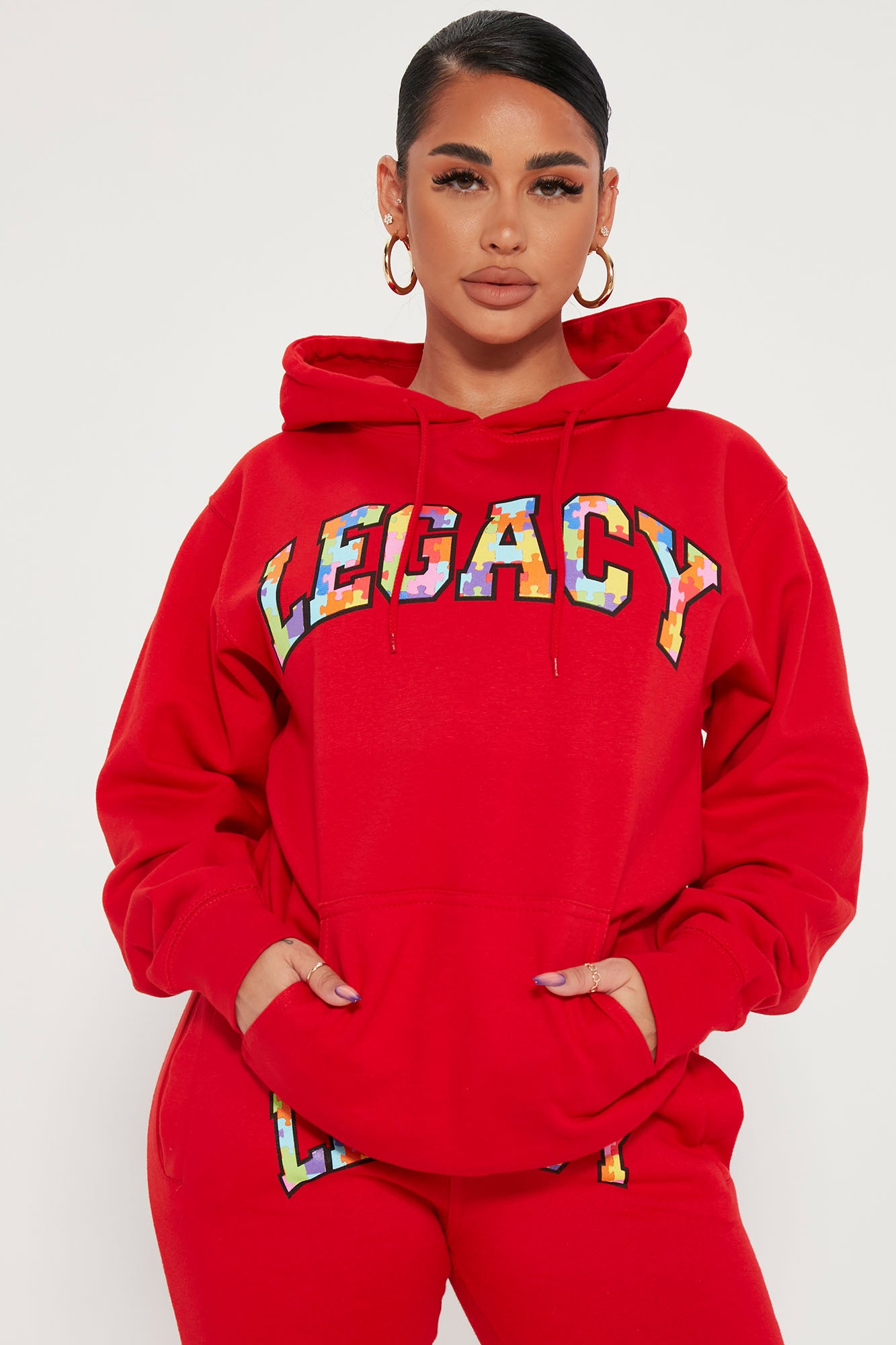 Building My Legacy Hoodie Red