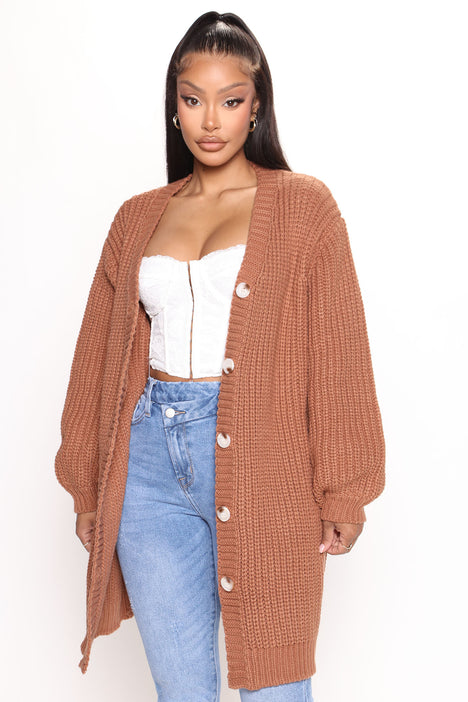 Cabin Stay Cardigan Sweater - Mocha