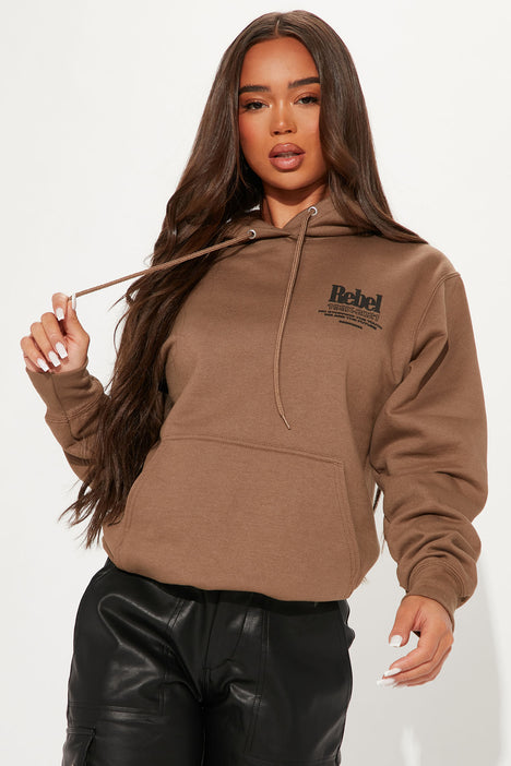 Rebel Nomad Hoodie Taupe