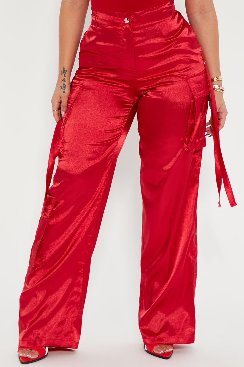 Weekend Fling Cargo Pants 33 - Red | Fashion Nova, Pants | Fashion Nova
