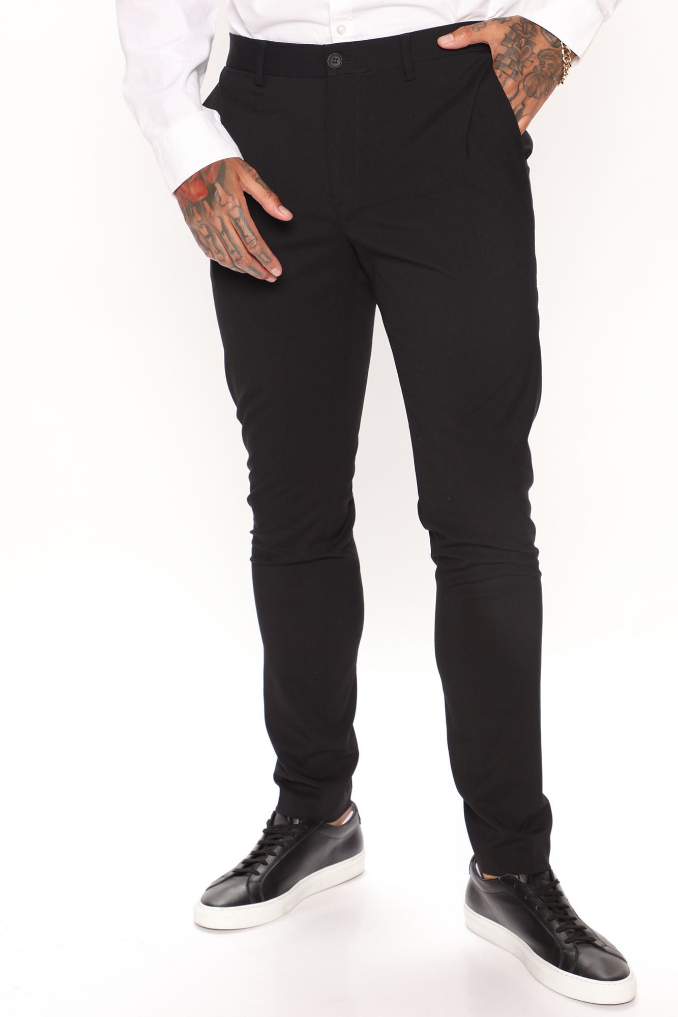 Tall Modern Stretch Slim Trouser - Black