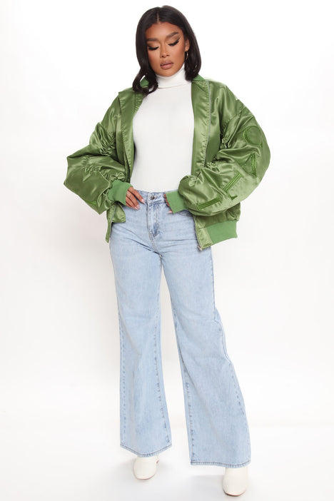 Big bomber jacket womens store