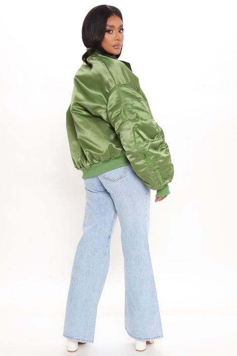 Big Dreams Bomber Jacket Green Fashion Nova Jackets Coats
