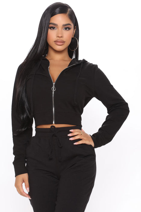 Fashion nova crop top hoodie outlet