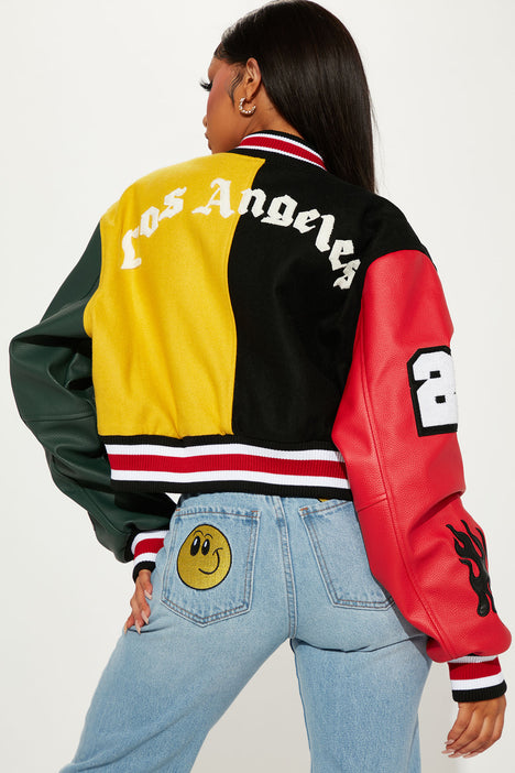 Multicolor sales letterman jacket