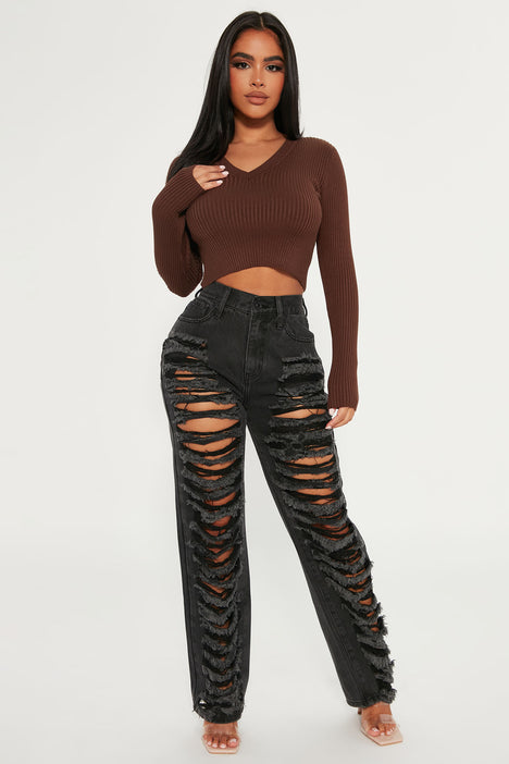 Fashion nova cropped sweater discount
