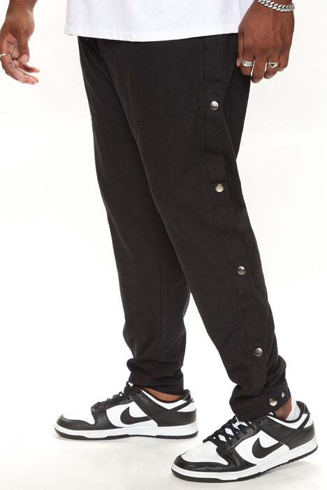 adidas Originals Side Button Sports Pants in Black for Men | Lyst