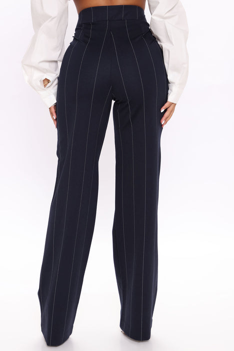 Striped pants fashion nova outlet