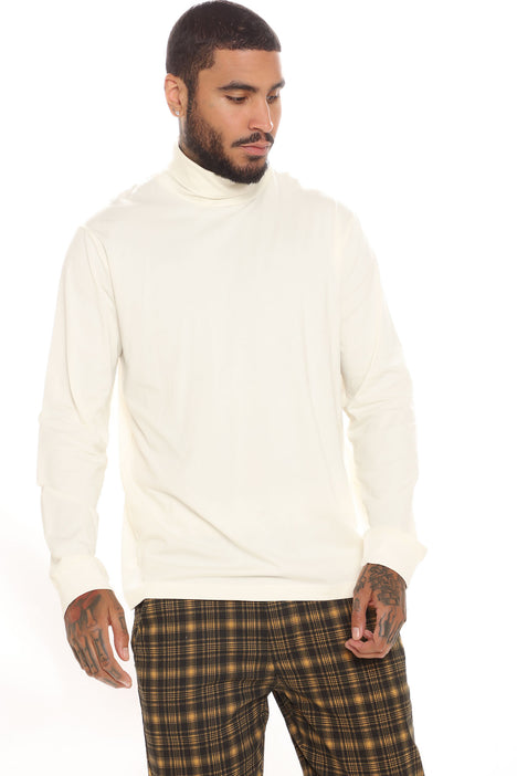 Cream long hotsell sleeve turtleneck
