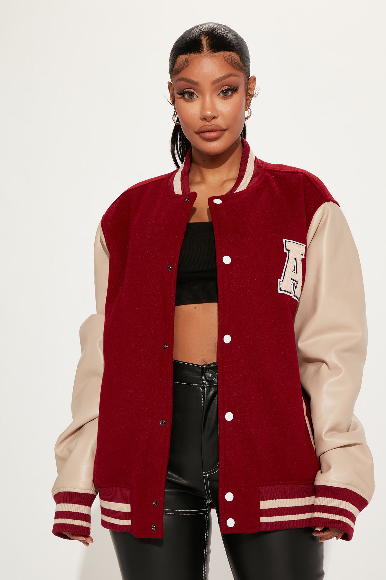 Letterman discount jacket girl