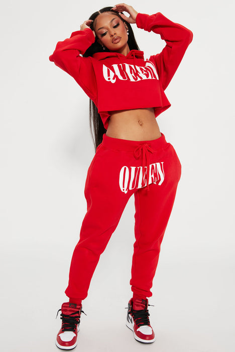 Cropped hoodie red store