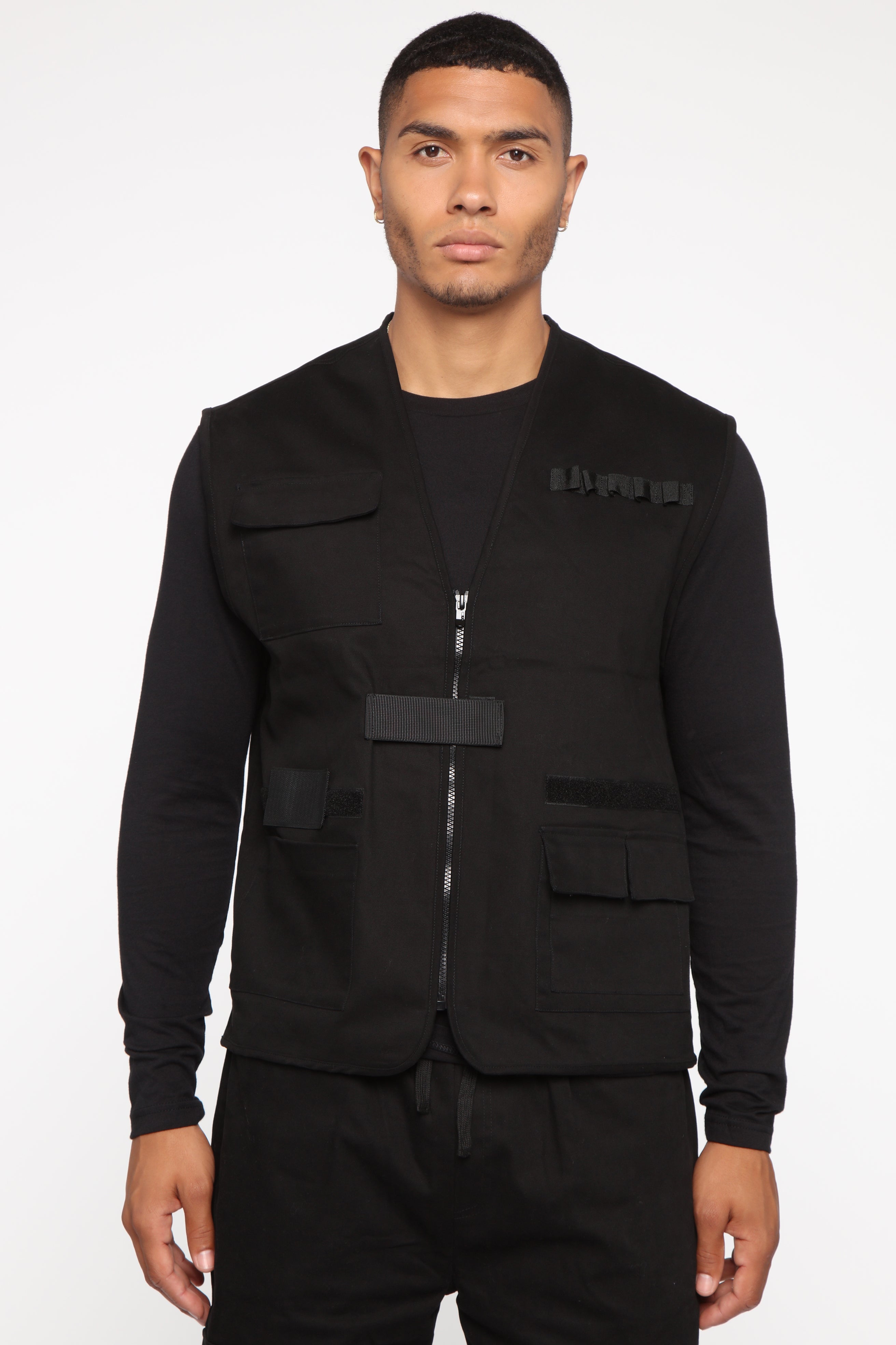Chamber Cargo Vest Black Fashion Nova Mens Jackets Fashion Nova