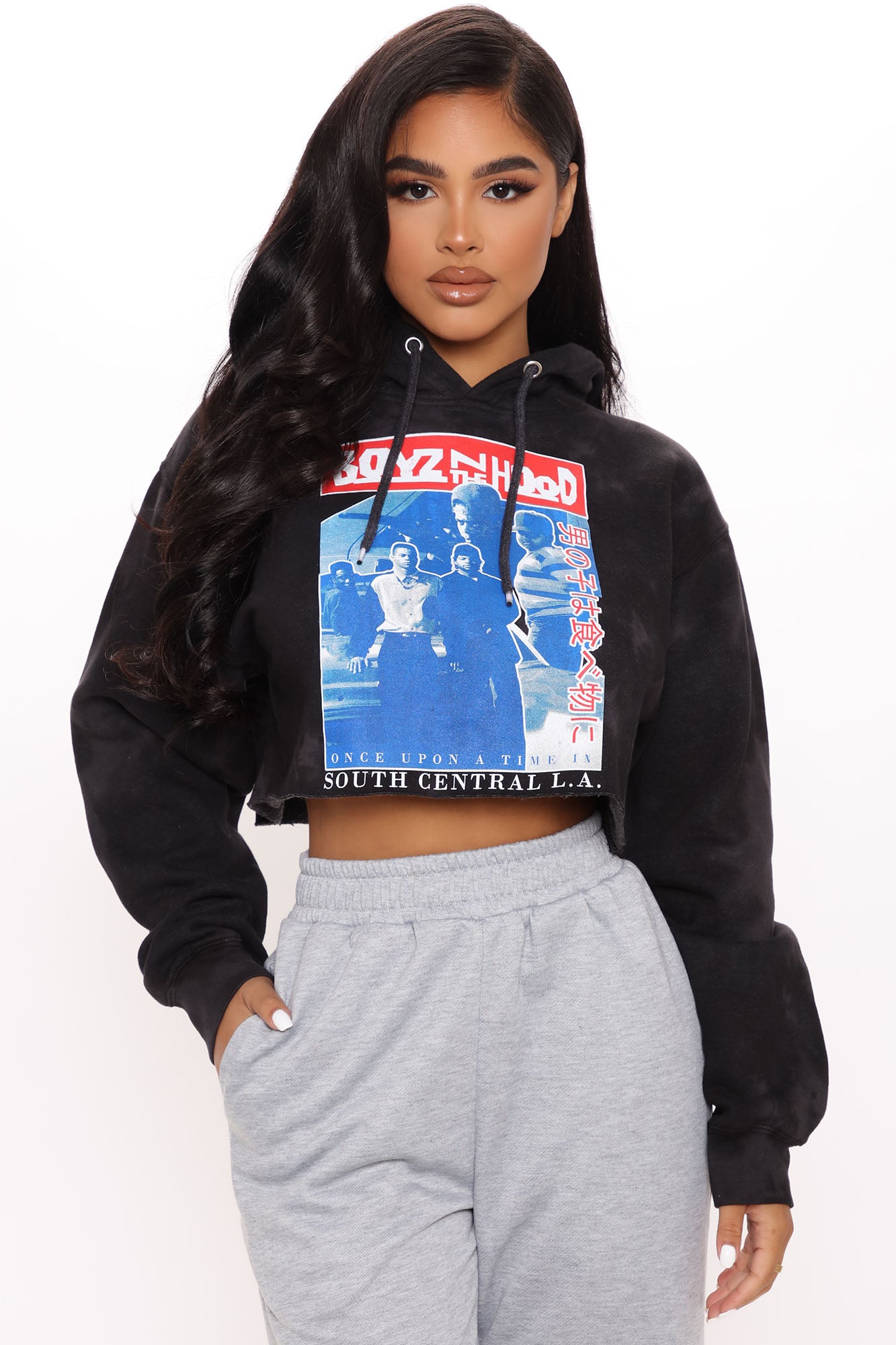 Fashion nova crop hotsell hoodie