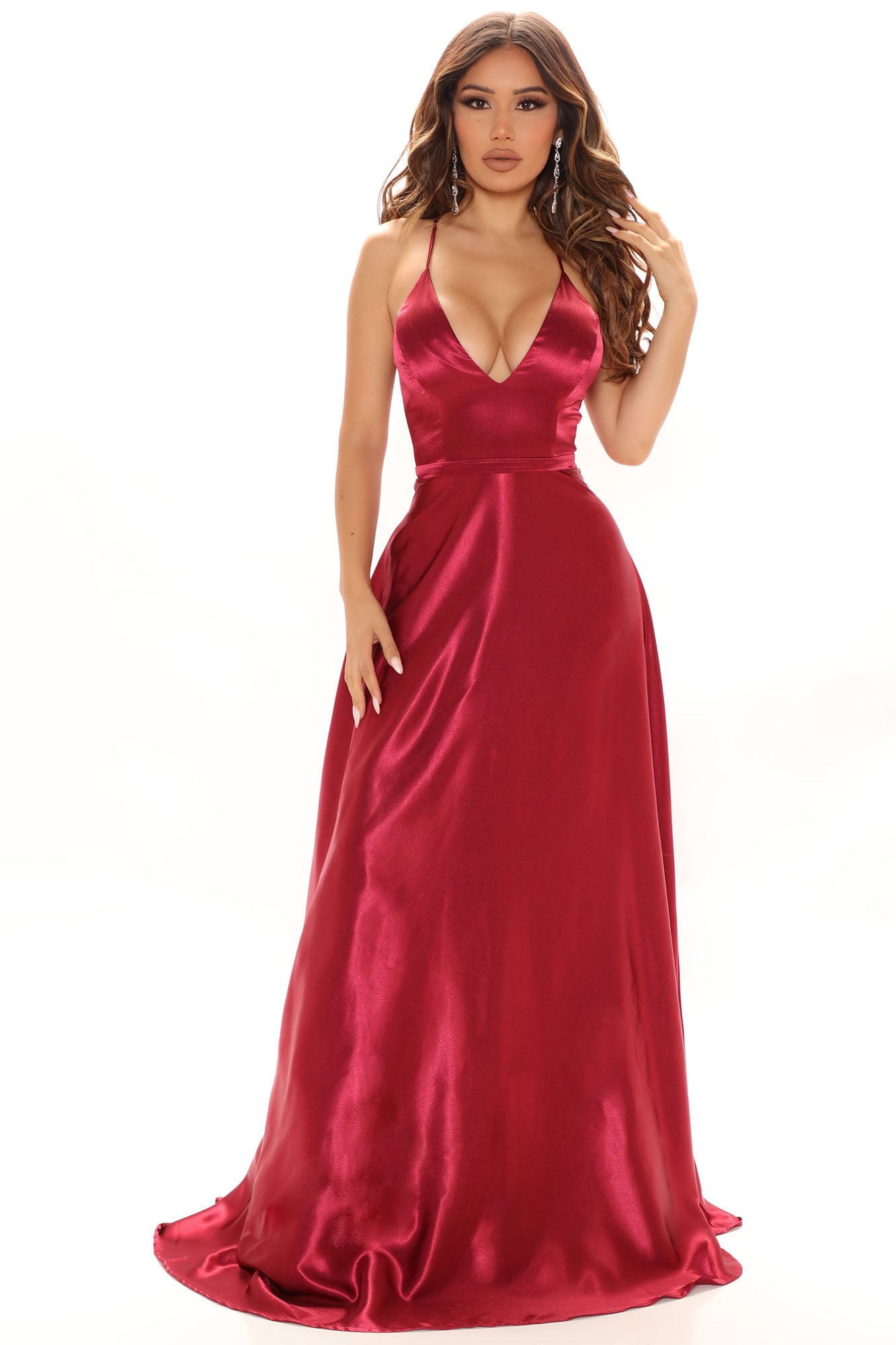 Belle Of The Ball Maxi Dress Wine Fashion Nova Dresses