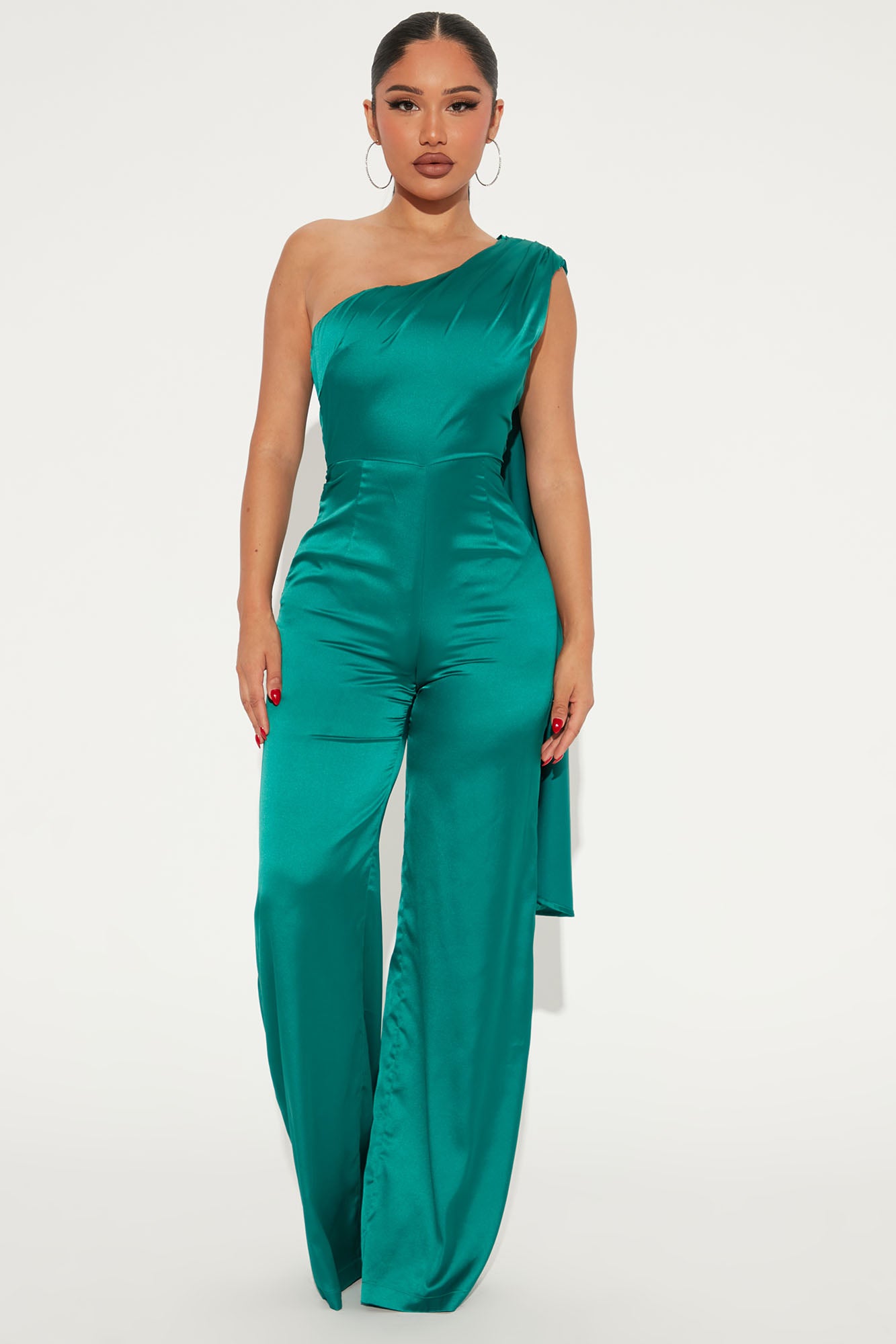 Sophisticated Satin Jumpsuit Hunter Fashion Nova Jumpsuits