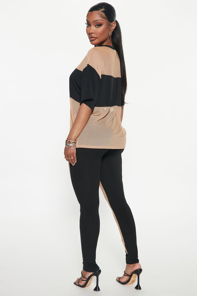 Into You Mesh Legging Set - Black | Fashion Nova, Matching Sets ...