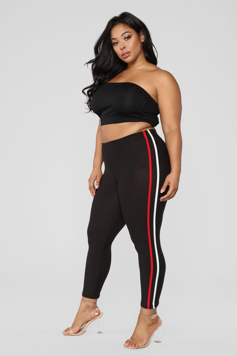 The New Classic Striped Pants Black Fashion Nova Leggings