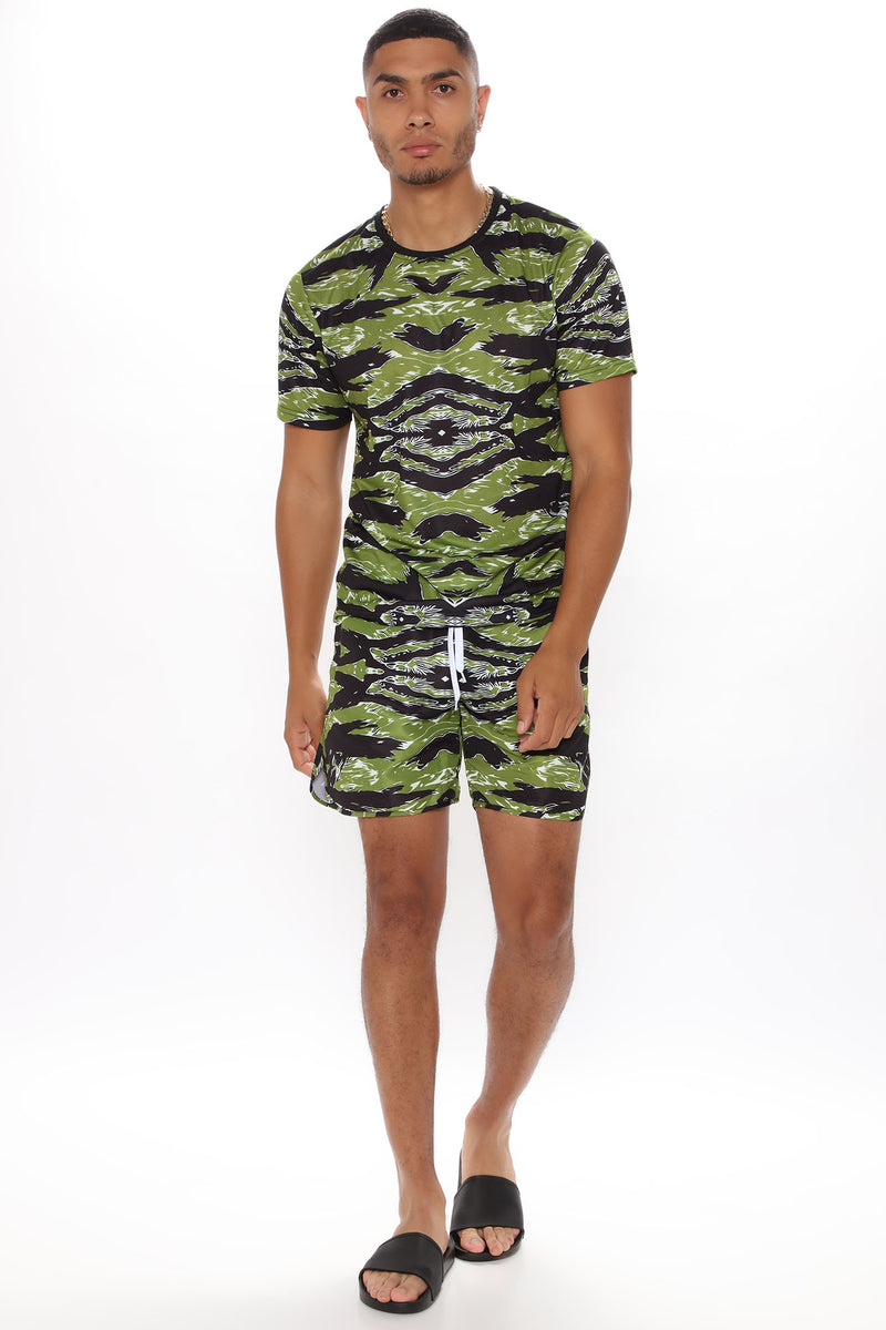 Cadet Tiger Camo Volley Trunk - Camouflage | Fashion Nova, Mens Swim ...