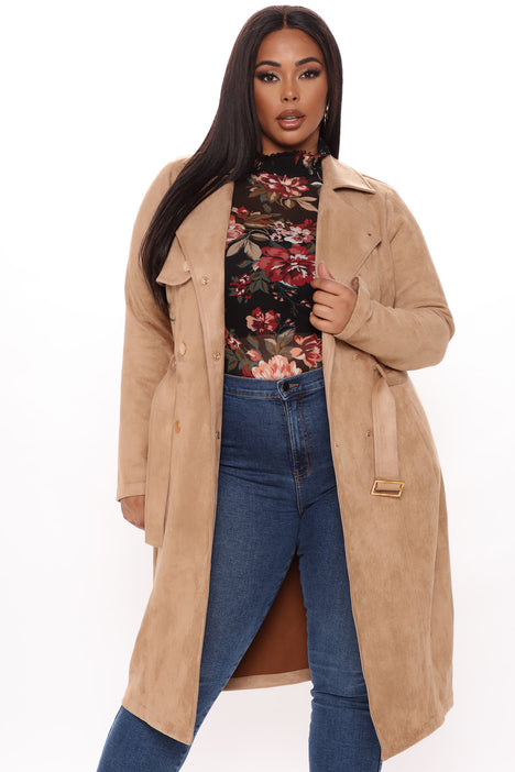 Belt Your Heart Trench Coat Camel Fashion Nova Jackets