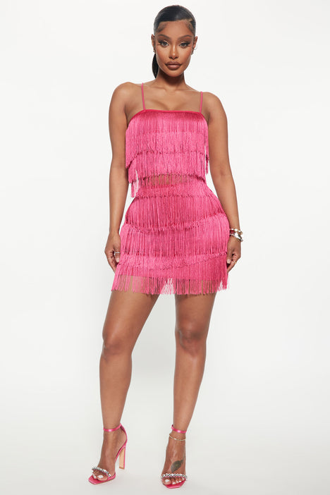 dobbelt tandlæge Synes godt om Forever Fringe Skirt Set - Pink | Fashion Nova, Matching Sets | Fashion Nova