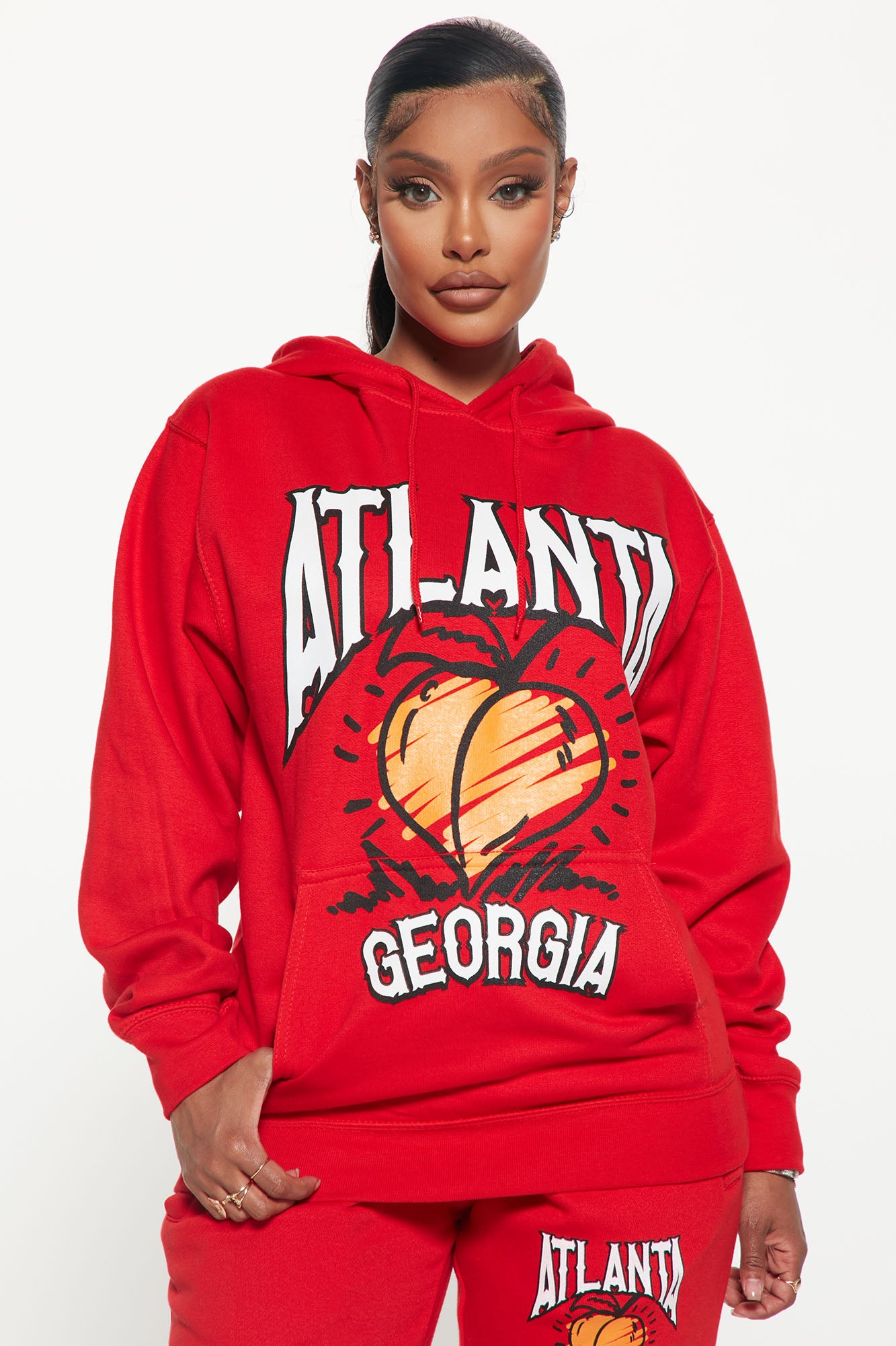Peach hoodie women's outlet