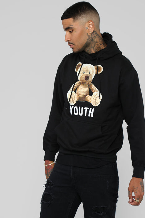 Teddy Youth Hoodie Black