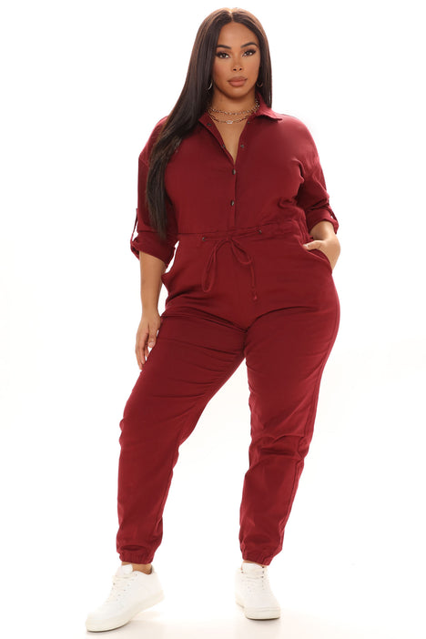 Vero moda hot sale maroon jumpsuit