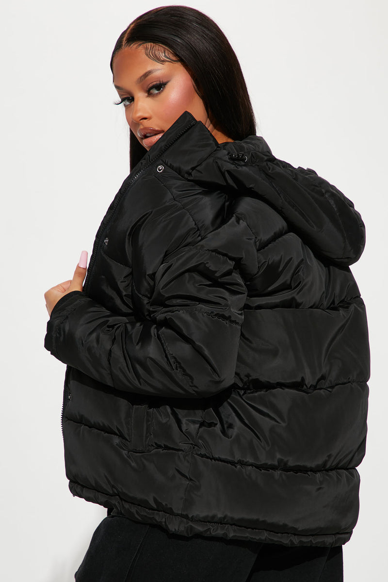 Speak My Mind Puffer Jacket - Black | Fashion Nova, Jackets & Coats ...