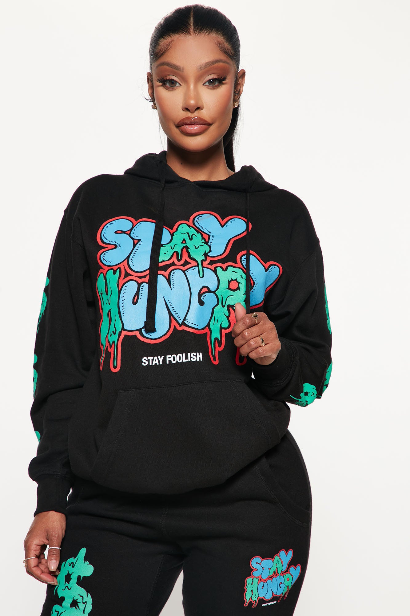 Stay Hungry Graphic Hoodie - Black | Fashion Nova, Screens Tops and Bottoms  | Fashion Nova