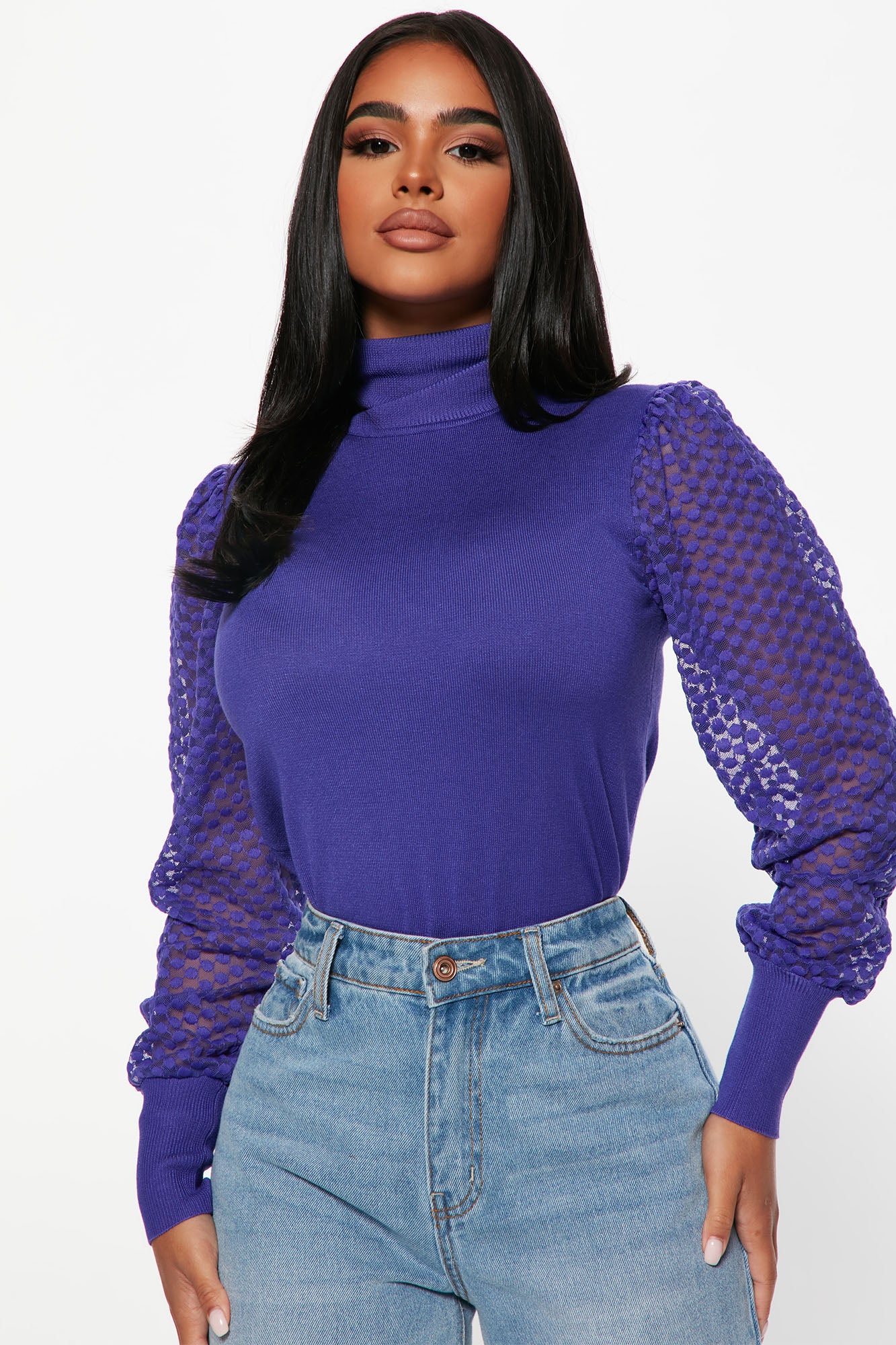 Periwinkle turtleneck shop