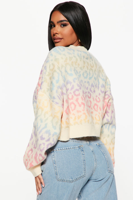 Rainbow sweater discount fashion nova