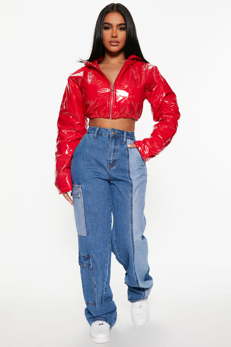 Legend Cropped Jacket Red